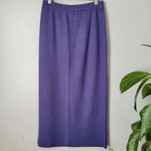EUC PAPELL PETITES WOOL BLEND LAVENDER MAXI SKIRT SIZE MEDIUM PETITE